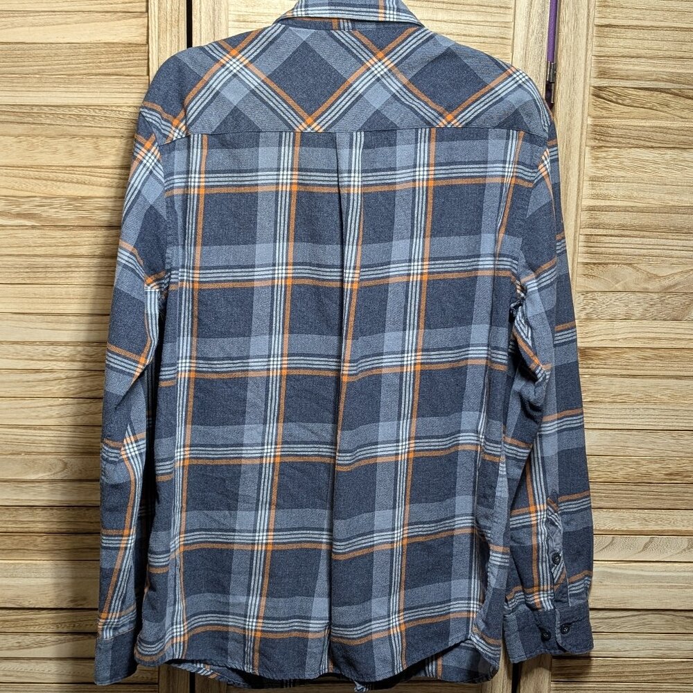 Valor Plaid Button Down Shirt Gray and Orange Size XXL - Picture 6 of 8